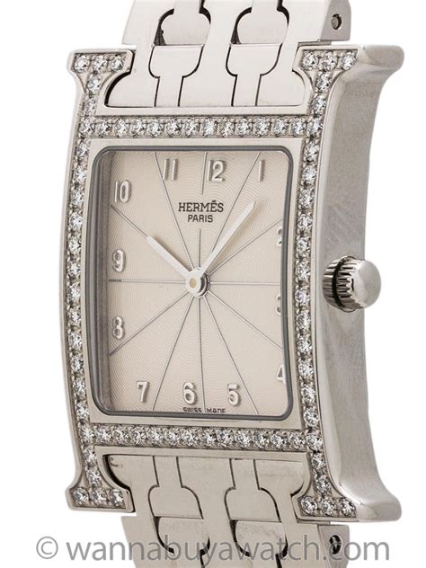 hermes heure h|Hermes watch diamond.